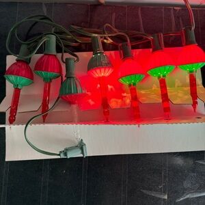 Vintage NOMA Bubble Lites 7 String Light Set W/Clips 1 No Liquid 4 Fully Working